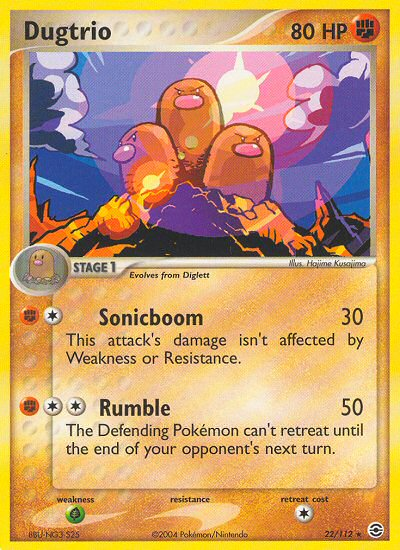 Dugtrio (22/112) [EX: FireRed & LeafGreen] | The Time Vault CA