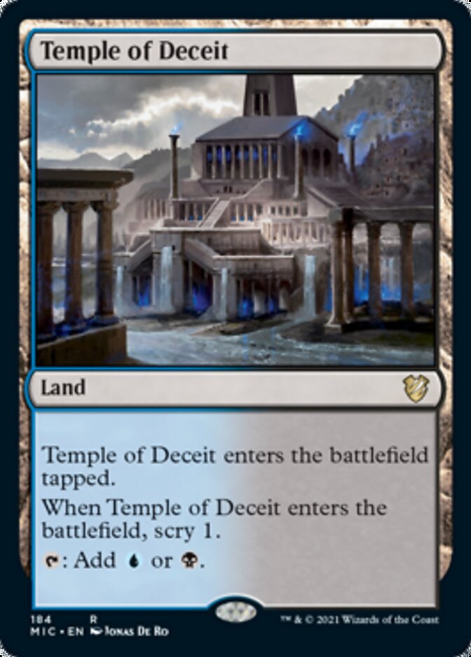 Temple of Deceit [Innistrad: Midnight Hunt Commander] | The Time Vault CA