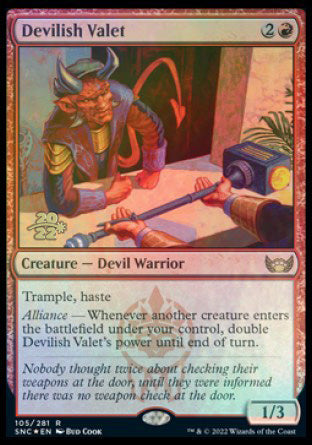 Devilish Valet [Streets of New Capenna Prerelease Promos] | The Time Vault CA