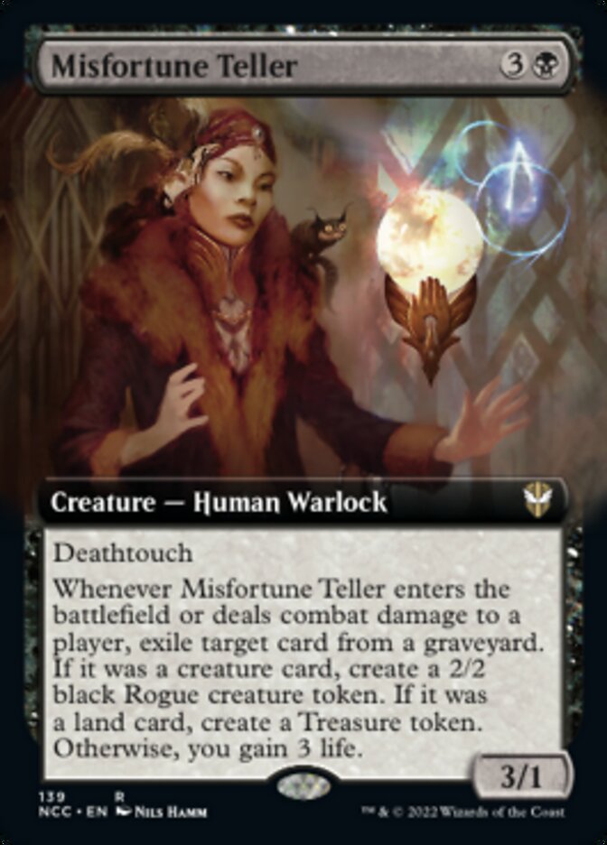 Misfortune Teller (Extended Art) [Streets of New Capenna Commander] | The Time Vault CA