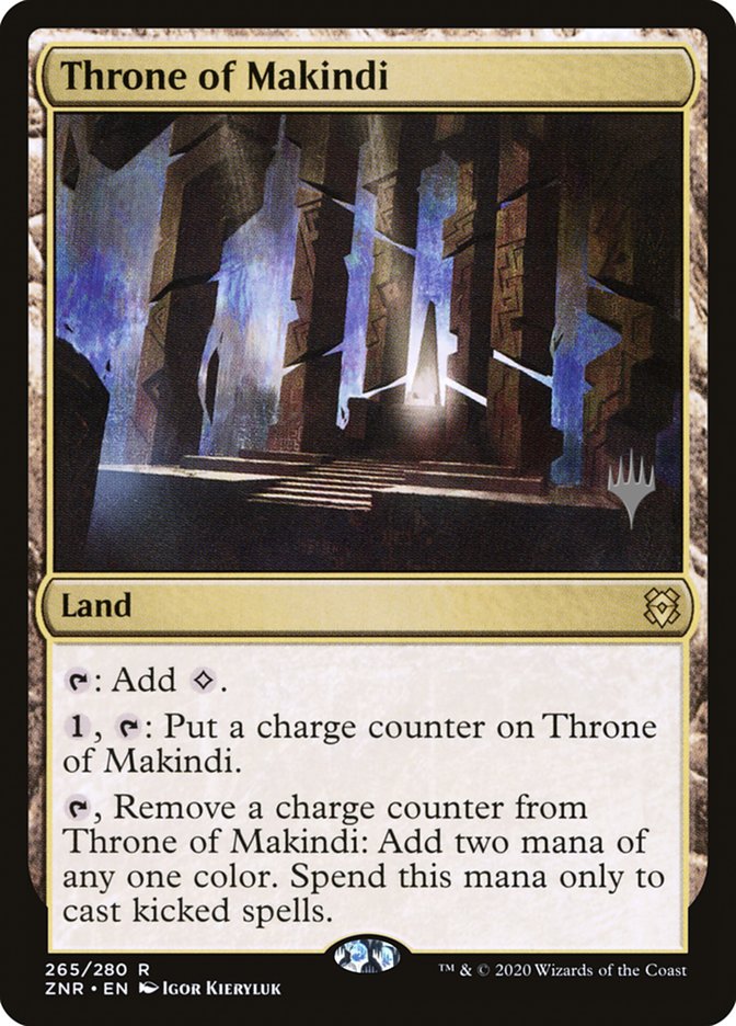 Throne of Makindi (Promo Pack) [Zendikar Rising Promos] | The Time Vault CA