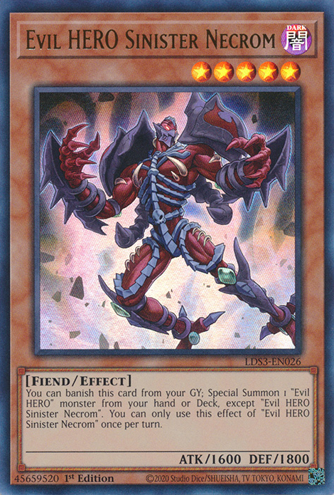 Evil HERO Sinister Necrom [LDS3-EN026] Ultra Rare | The Time Vault CA