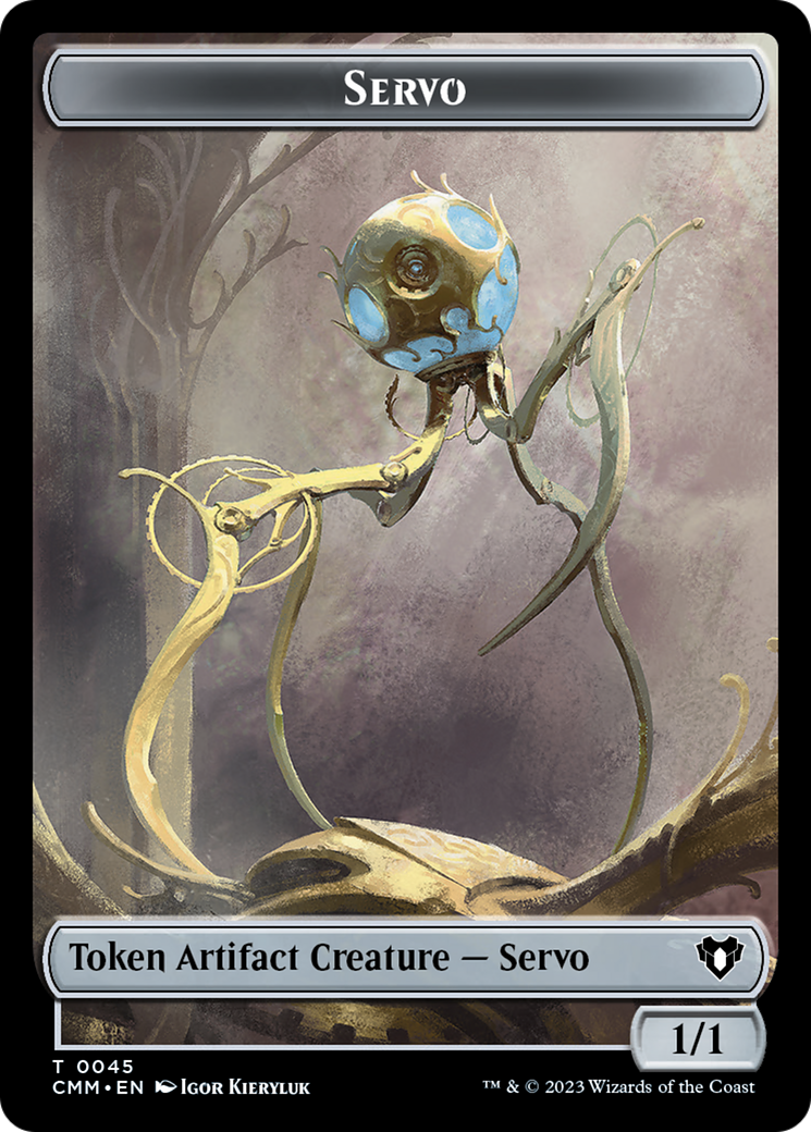Servo // Elephant Double-Sided Token [Commander Masters Tokens] | The Time Vault CA