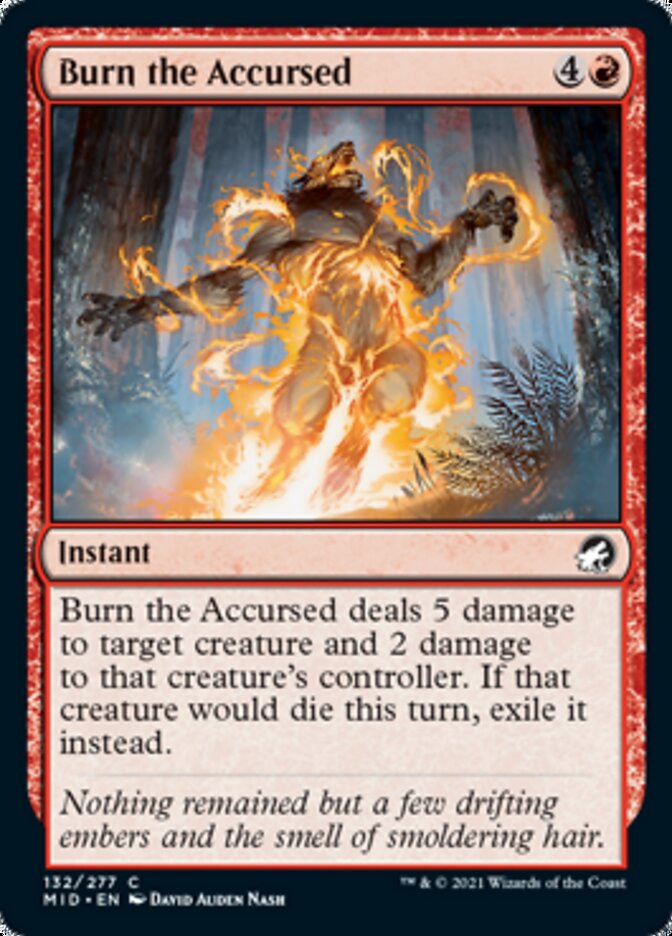 Burn the Accursed [Innistrad: Midnight Hunt] | The Time Vault CA