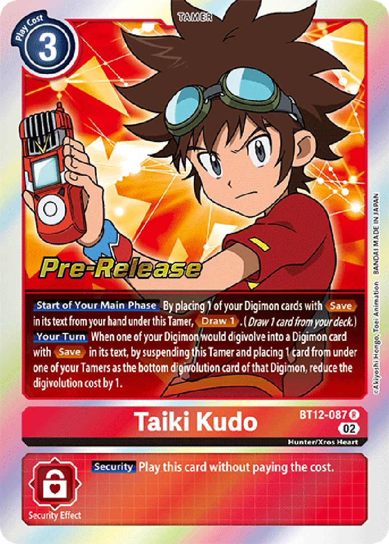 Taiki Kudo [BT12-087] [Across Time Pre-Release Cards] | The Time Vault CA