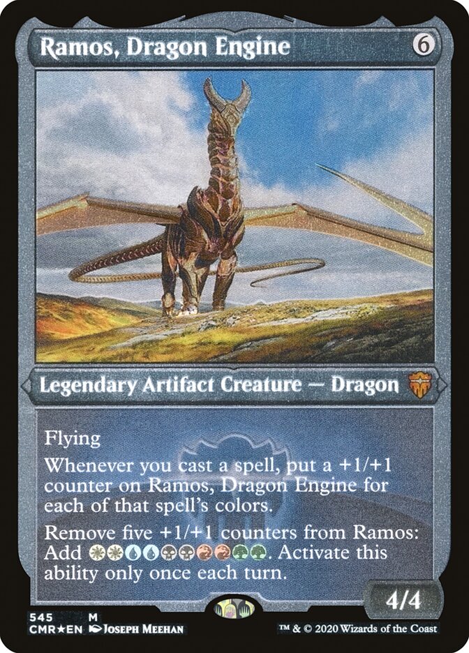 Ramos, Dragon Engine (Foil Etched) [Commander Legends] | The Time Vault CA