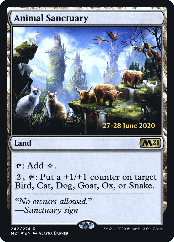 Animal Sanctuary  [Core Set 2021 Prerelease Promos] | The Time Vault CA