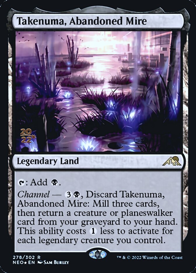 Takenuma, Abandoned Mire [Kamigawa: Neon Dynasty Prerelease Promos] | The Time Vault CA