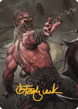 Chain Devil Art Card (Gold-Stamped Signature) [Commander Legends: Battle for Baldur's Gate Art Series] | The Time Vault CA