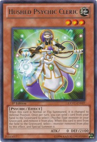 Hushed Psychic Cleric [EXVC-EN027] Rare | The Time Vault CA