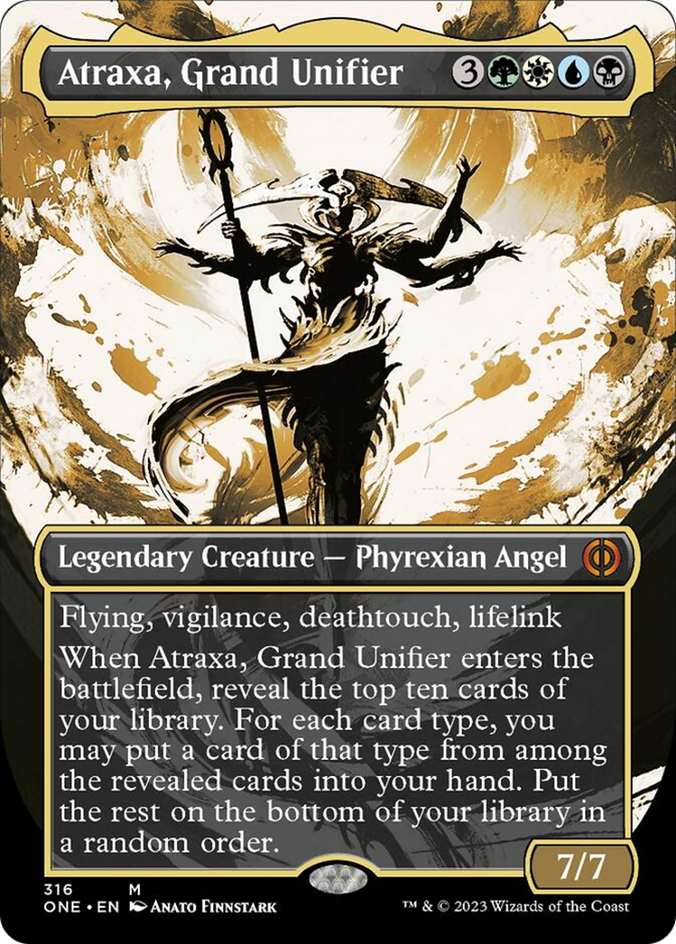 Atraxa, Grand Unifier (Borderless Ichor) [Phyrexia: All Will Be One] | The Time Vault CA