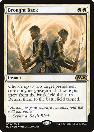 Brought Back [Core Set 2020 Promos] | The Time Vault CA