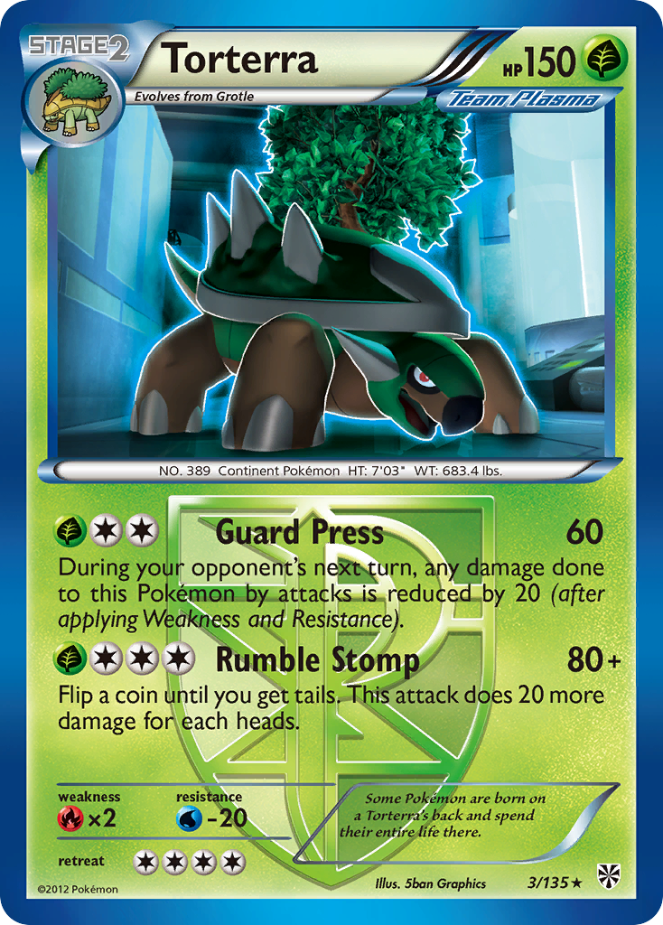 Torterra (3/135) [Black & White: Plasma Storm] | The Time Vault CA