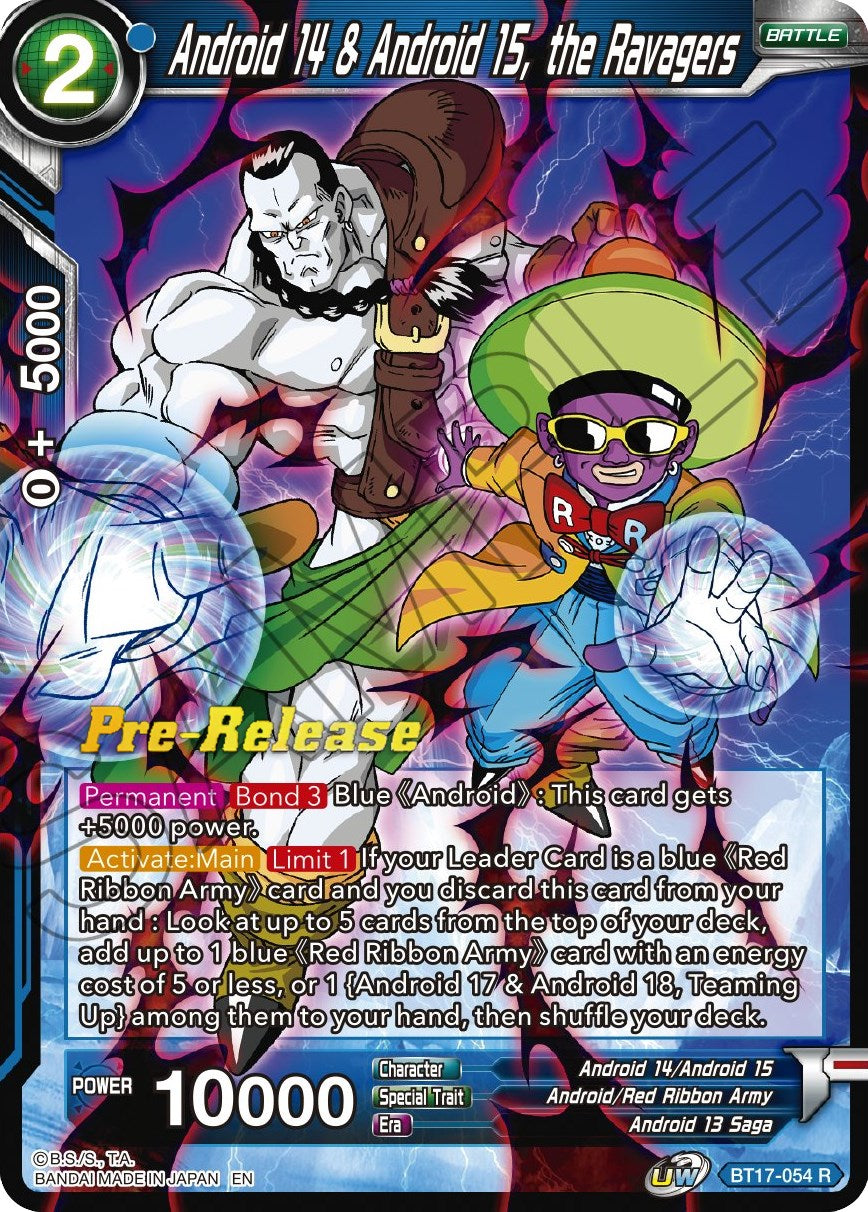 Android 14 & Android 15, the Ravagers (BT17-054) [Ultimate Squad Prerelease Promos] | The Time Vault CA