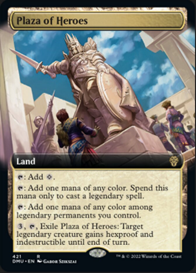 Plaza of Heroes (Extended Art) [Dominaria United] | The Time Vault CA