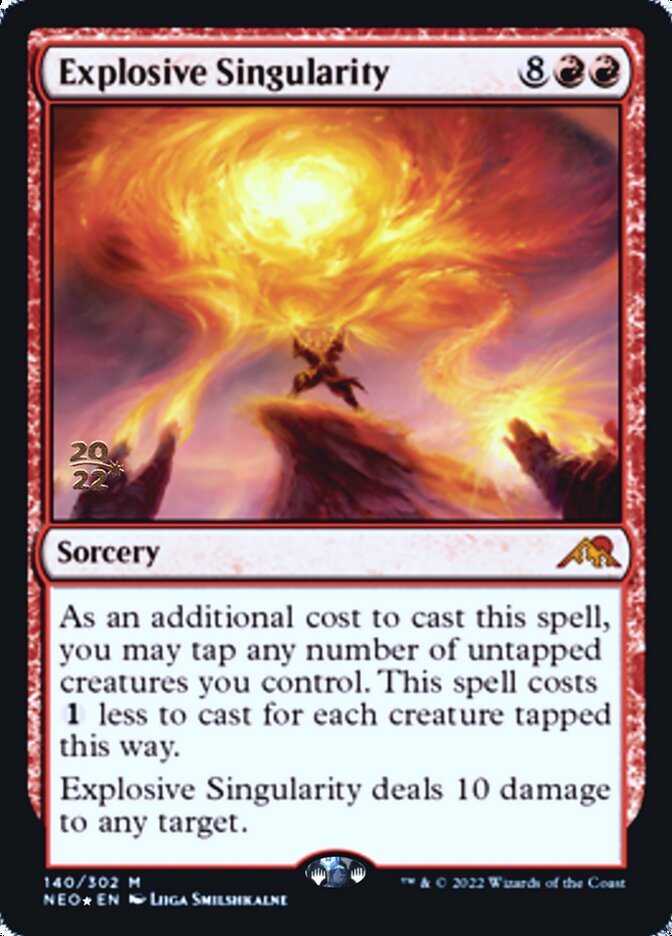 Explosive Singularity [Kamigawa: Neon Dynasty Prerelease Promos] | The Time Vault CA