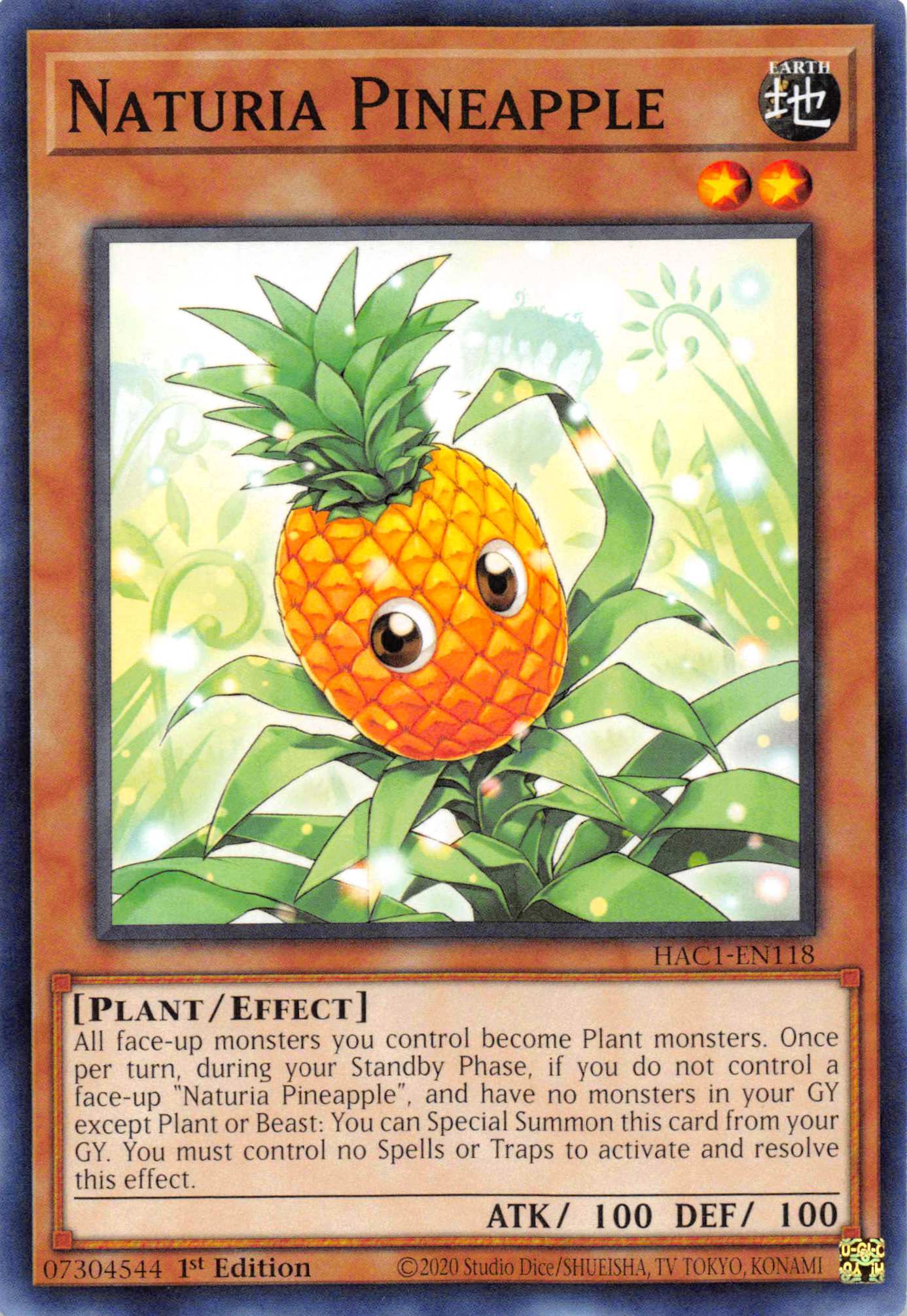 Naturia Pineapple [HAC1-EN118] Common | The Time Vault CA