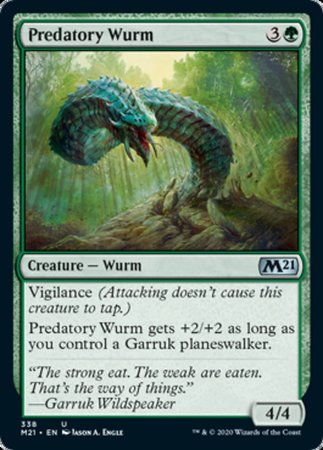 Predatory Wurm [Core Set 2021] | The Time Vault CA