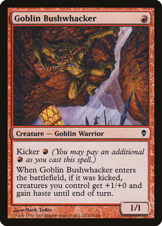 Goblin Bushwhacker [Zendikar] | The Time Vault CA