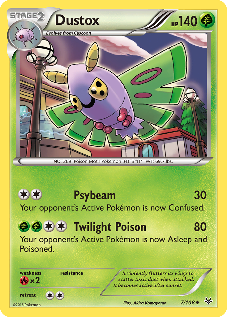 Dustox (7/108) [XY: Roaring Skies] | The Time Vault CA