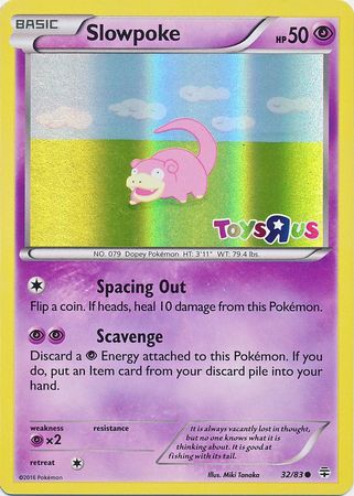 Slowpoke (32/83) (Toys R Us Promo) [XY: Generations] | The Time Vault CA