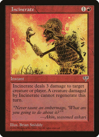 Incinerate [Mirage] | The Time Vault CA