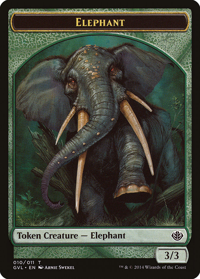 Elephant Token (Garruk vs. Liliana) [Duel Decks Anthology Tokens] | The Time Vault CA