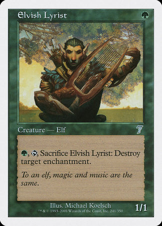 Elvish Lyrist [Seventh Edition] | The Time Vault CA