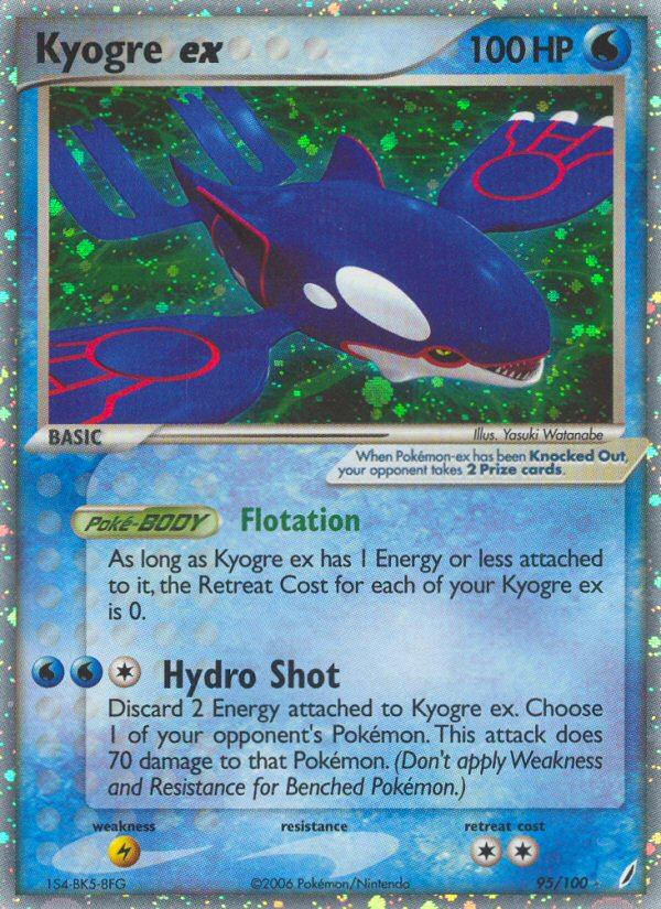 Kyogre ex (95/100) [EX: Crystal Guardians] | The Time Vault CA