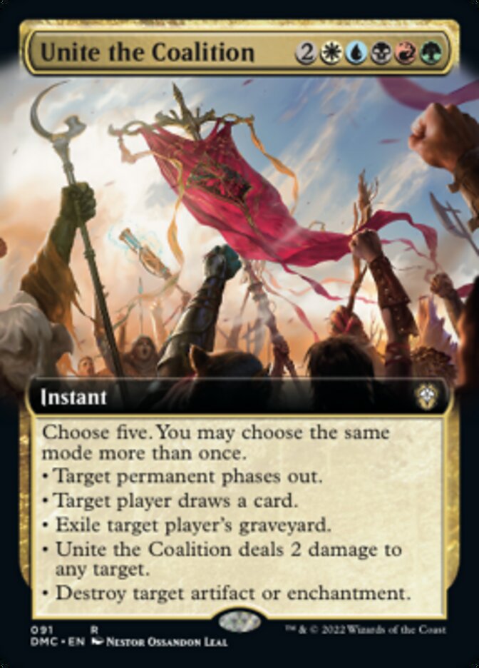 Unite the Coalition (Extended Art) [Dominaria United Commander] | The Time Vault CA