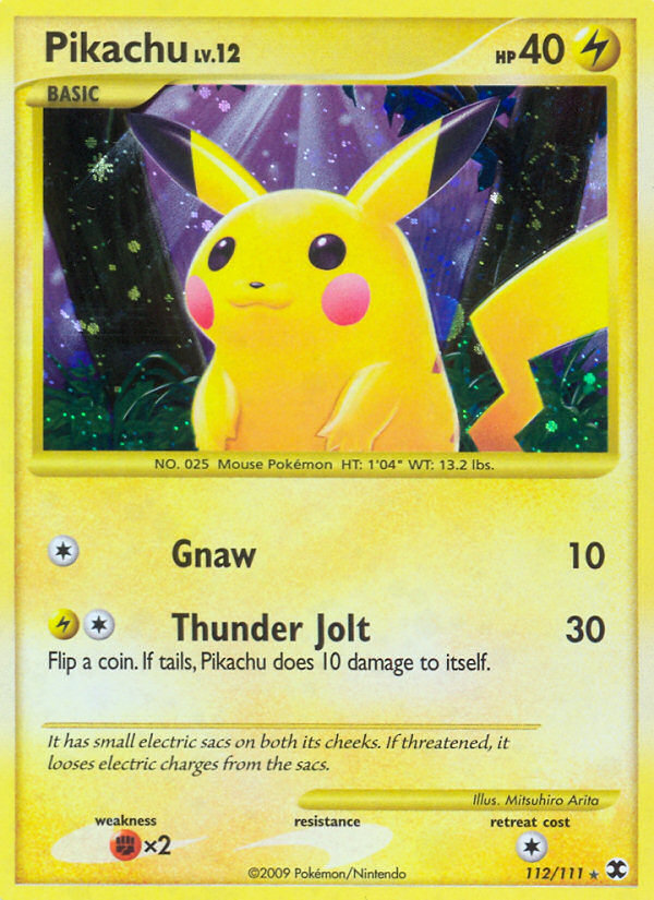Pikachu (112/111) [Platinum: Rising Rivals] | The Time Vault CA