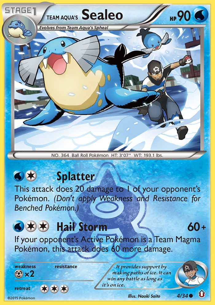 Team Aqua's Sealeo (4/34) [XY: Double Crisis] | The Time Vault CA