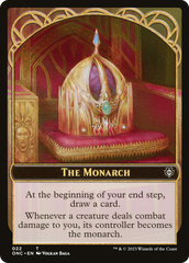 The Monarch // Golem Double-Sided Token [Phyrexia: All Will Be One Commander Tokens] | The Time Vault CA