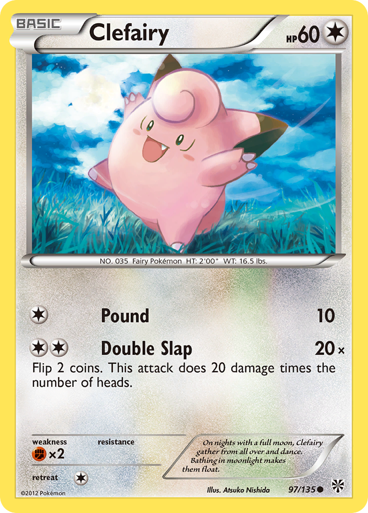 Clefairy (97/135) [Black & White: Plasma Storm] | The Time Vault CA