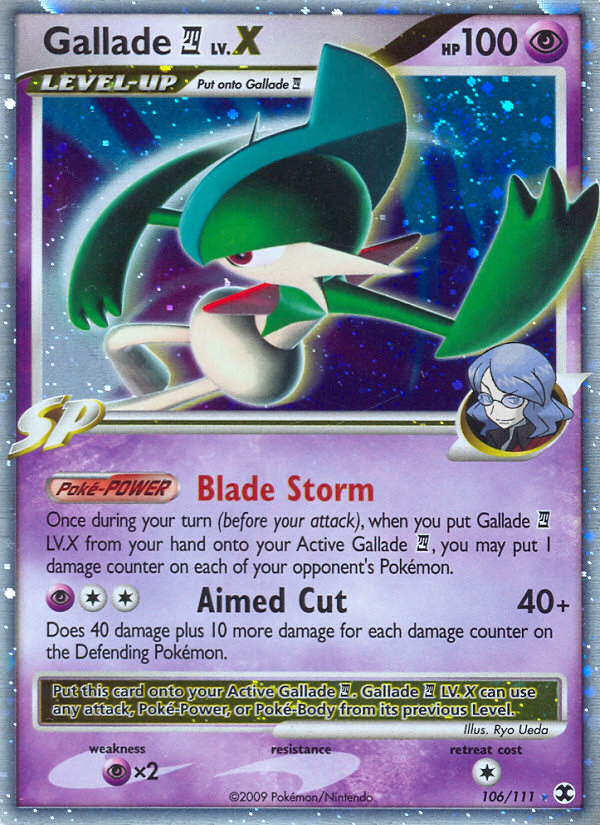 Gallade LV.X (106/111) [Platinum: Rising Rivals] | The Time Vault CA