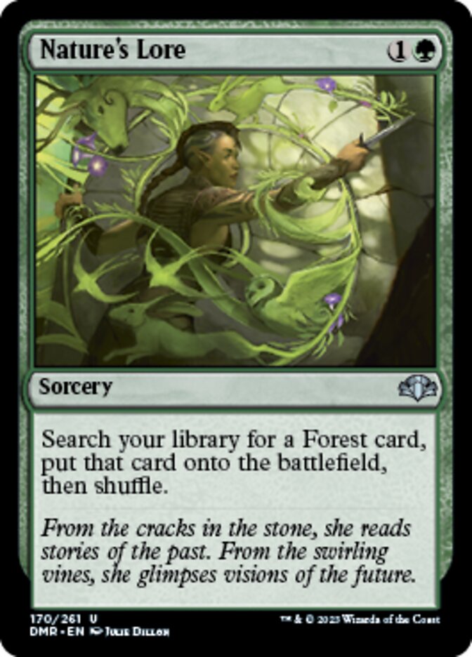Nature's Lore [Dominaria Remastered] | The Time Vault CA