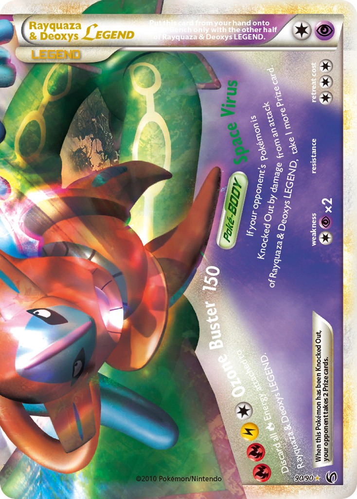 Rayquaza & Deoxys LEGEND (90/90) [HeartGold & SoulSilver: Undaunted] | The Time Vault CA