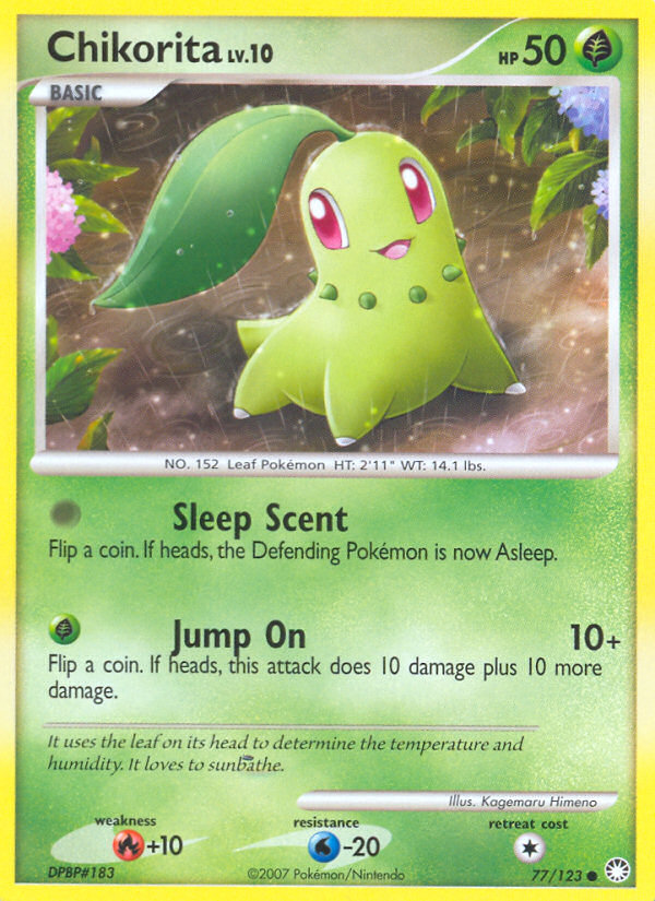 Chikorita (77/123) [Diamond & Pearl: Mysterious Treasures] | The Time Vault CA