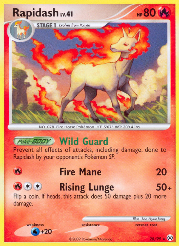 Rapidash (28/99) [Platinum: Arceus] | The Time Vault CA