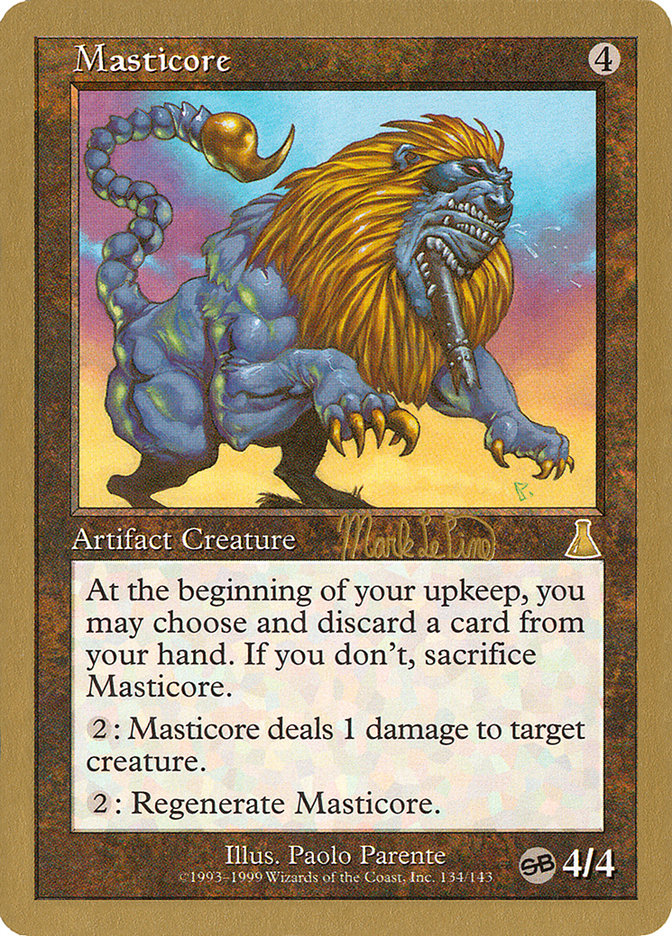 Masticore (Mark Le Pine) (SB) [World Championship Decks 1999] | The Time Vault CA