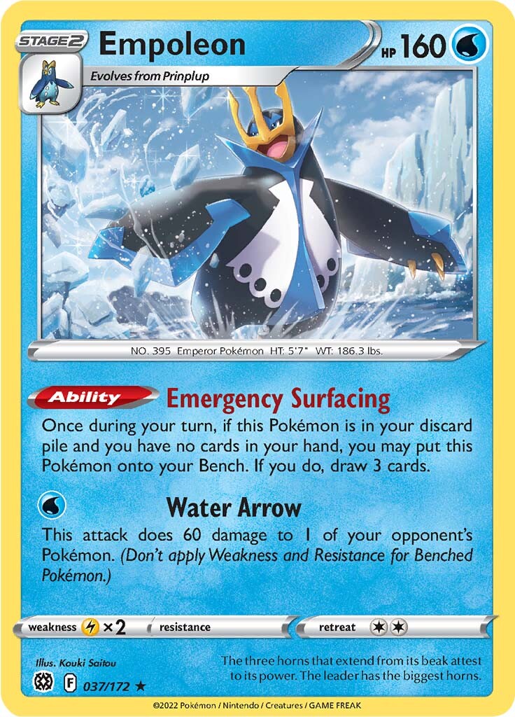 Empoleon (037/172) [Sword & Shield: Brilliant Stars] | The Time Vault CA