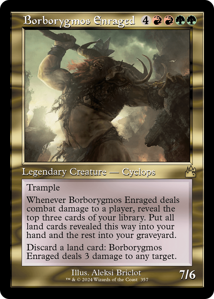 Borborygmos Enraged (Retro Frame) [Ravnica Remastered] | The Time Vault CA