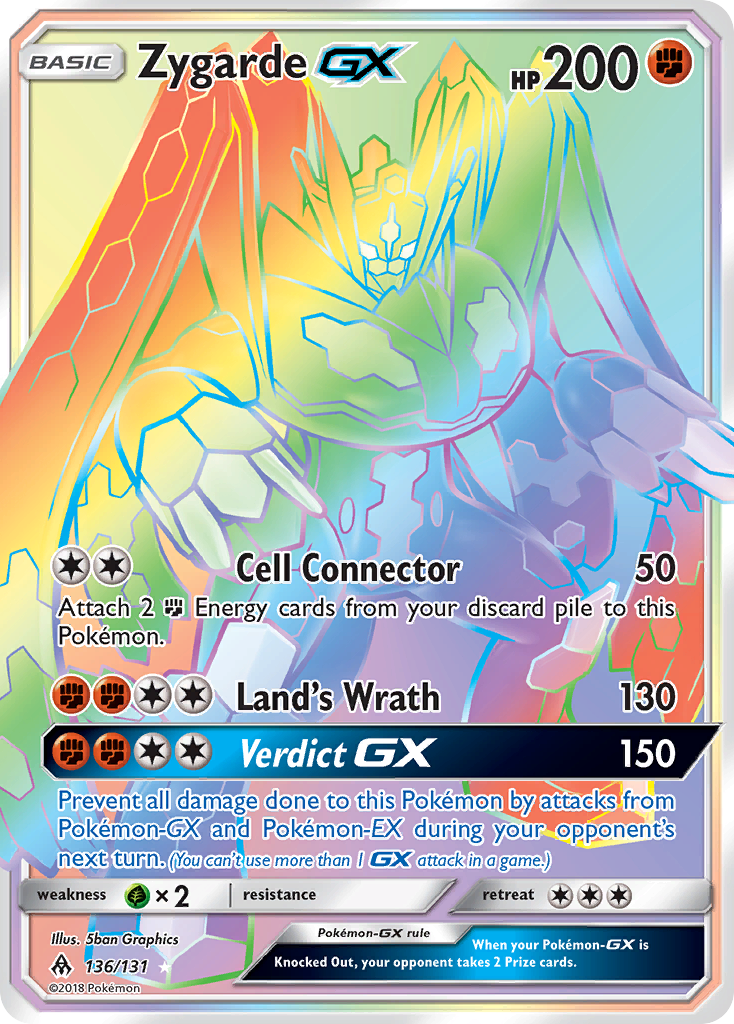 Zygarde GX (136/131) [Sun & Moon: Forbidden Light] | The Time Vault CA