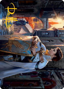 Dennick, Pious Apprentice Art Card (Gold-Stamped Signature) [Innistrad: Midnight Hunt Art Series] | The Time Vault CA