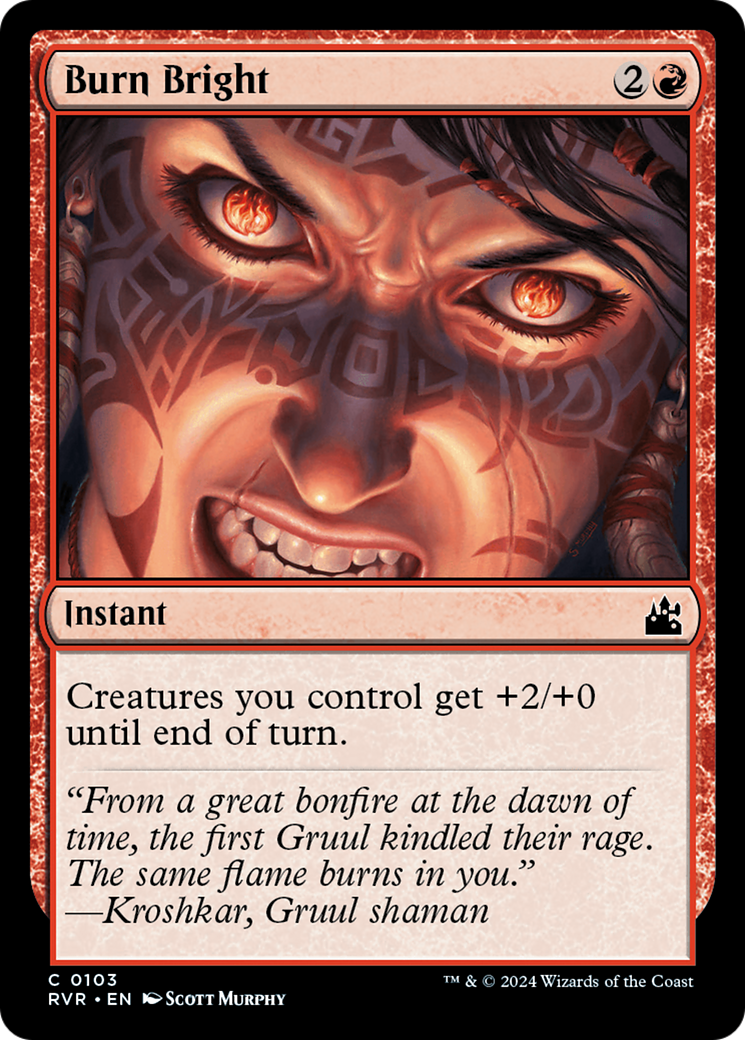 Burn Bright [Ravnica Remastered] | The Time Vault CA