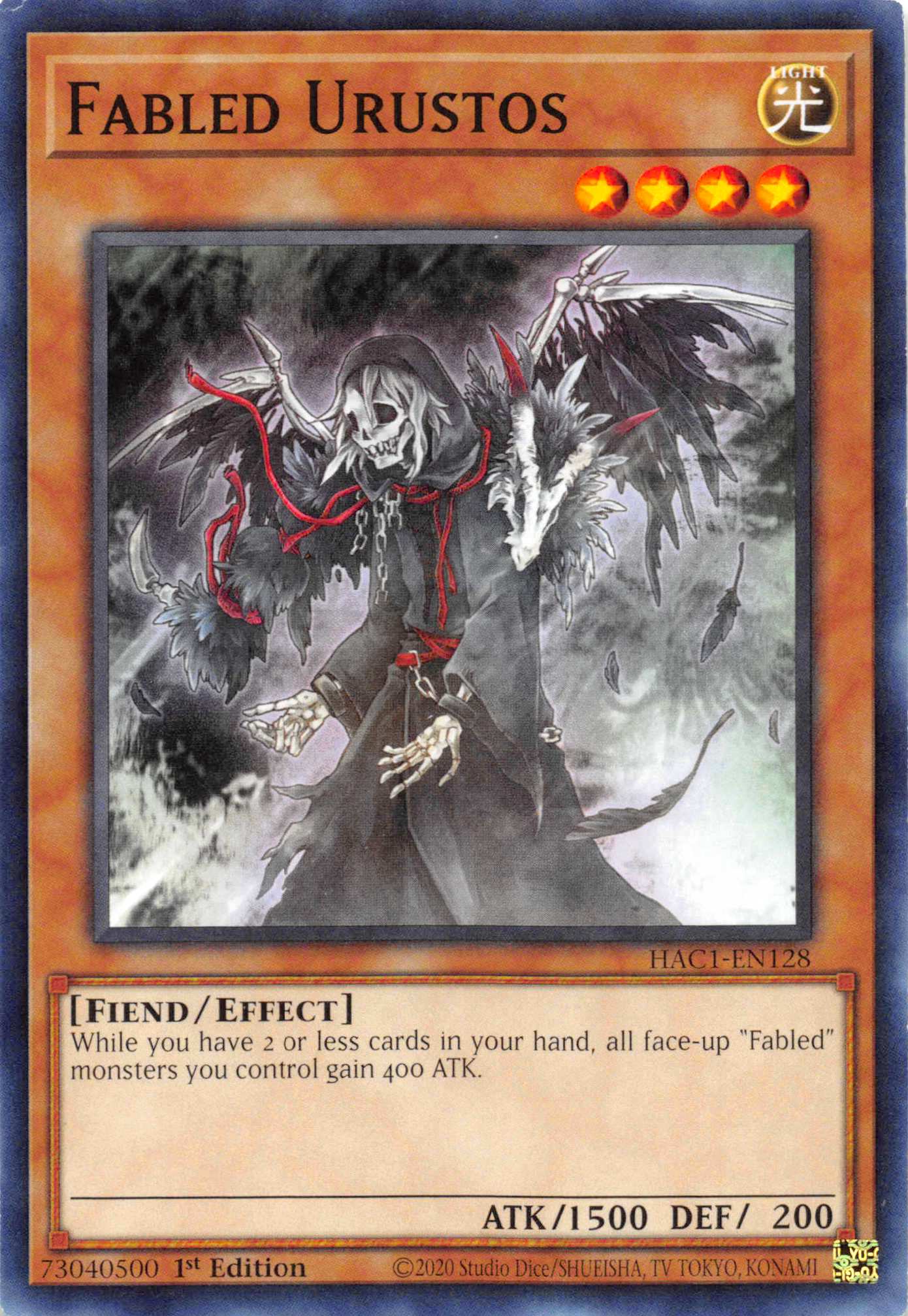 Fabled Urustos (Duel Terminal) [HAC1-EN128] Parallel Rare | The Time Vault CA
