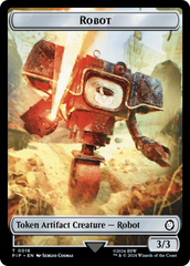 Robot // Food (0014) Double-Sided Token [Fallout Tokens] | The Time Vault CA