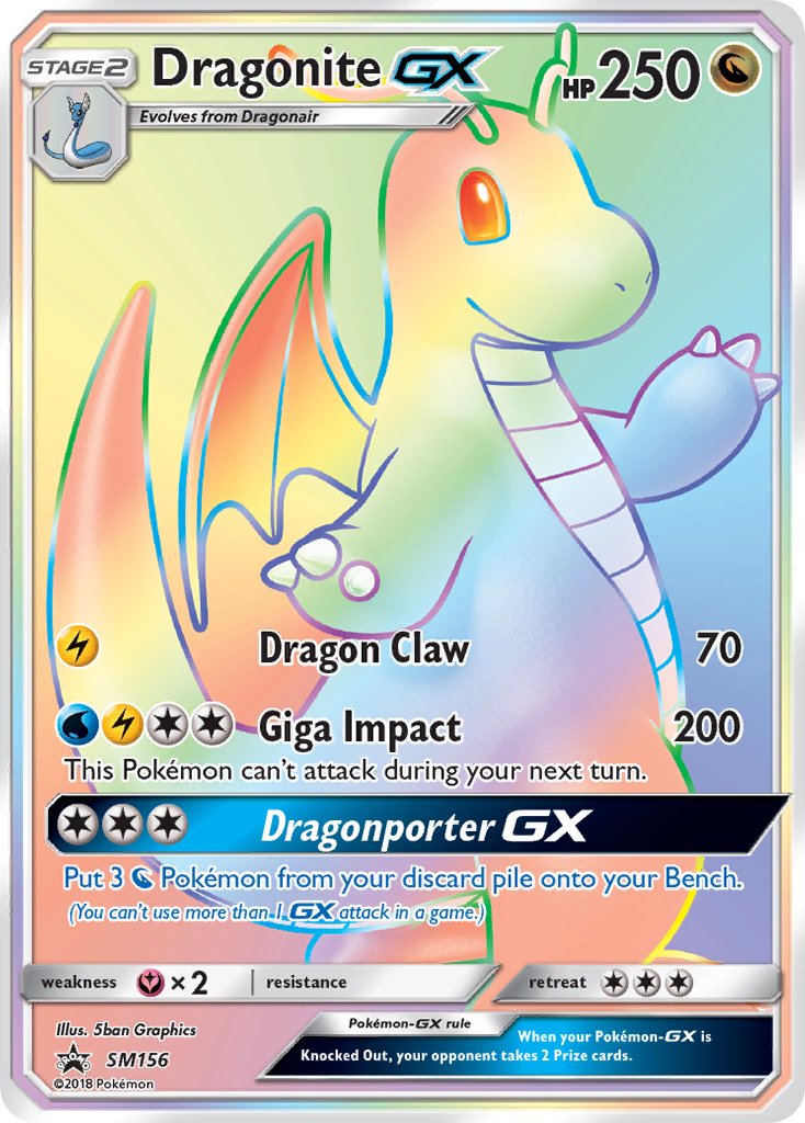 Dragonite GX (SM156) [Sun & Moon: Black Star Promos] | The Time Vault CA