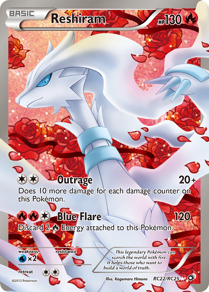 Reshiram (RC22/RC25) [Black & White: Legendary Treasures] | The Time Vault CA