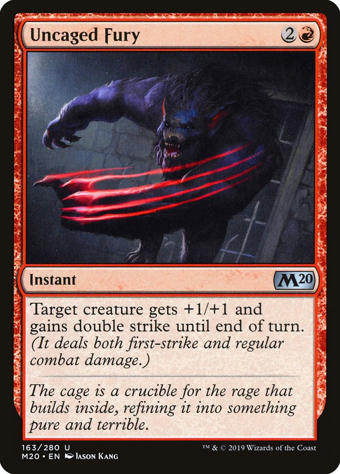 Uncaged Fury [Core Set 2020] | The Time Vault CA